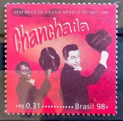 C 2147 Selo Cinema Brasileiro Filme Chanchada Chapeu 1998
