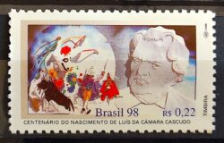 C 2152 Selo Luis da Camara Cascudo Escritor Literatura 1998