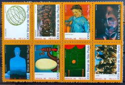 C 2159 Selo Bienal de Sao Paulo Van Gogh Arte 1998 Serie Completa