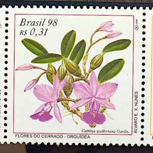 C 2170 Selo Flores do Cerrado Orquidea 1998 Serie Completa