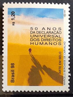 C 2179 Selo Declaracao Universal dos Direitos Humanos Arte em Selo 1998
