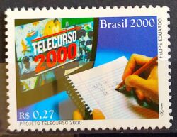 C 2298 Selo Telecurso 2000 Educação Ensino à Distância 2000