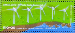 C 3208 Selo Rio + 20 Energia Eólica Vento 2012