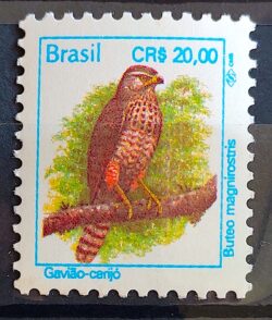 Cód RHM 701 Selo Regular Pássaros Urbanos Gavião Carijó Ave 1994