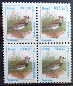 Cód RHM 714 Selo Regular Pássaros Urbanos Quero Quero Ave 1994 Quadra