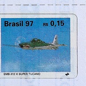 Selo Regular Cod RHM 729 Avioes Brasileiros Aviao 1997 Serie Completa