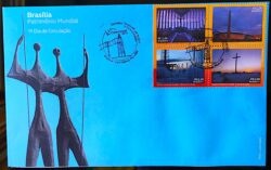 Envelope FDC 744 Brasília Patrimônio Mundial Dom Bosco 2017 CBC DF BSB