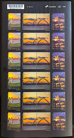 C 3902 Selo Relacoes Diplomaticas Republica Tcheca Eslovaquia 2020 Folha