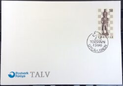 X 0002 Envelope Xadrez Cavalo Ilhas FAROE FDC 1983