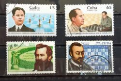 X 0032 Selo Xadrez Cuba Ruy Lopez Capablanca Cavalo