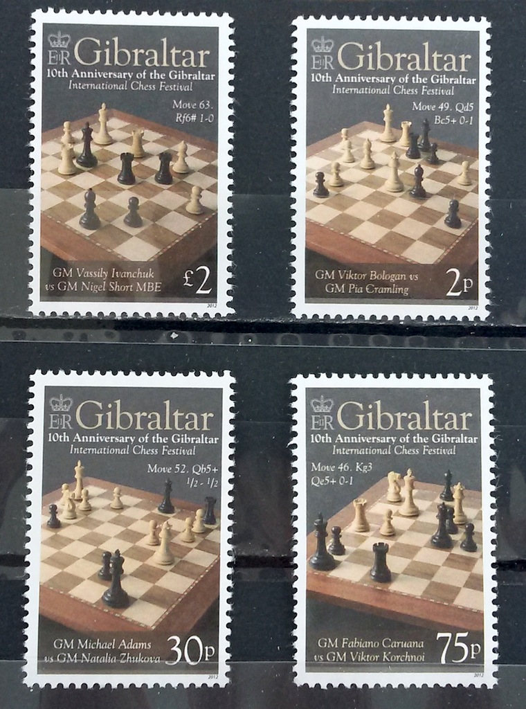 X 0045 Selo Xadrez Gibraltar Ivanchuk Caruana 2012