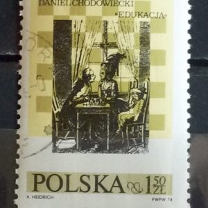 X 0081 Selo Xadrez Polônia 1974