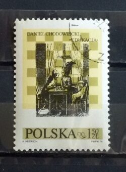 X 0082 Selo Xadrez Polônia 1974