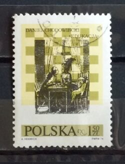 X 0083 Selo Xadrez Polonia 1974