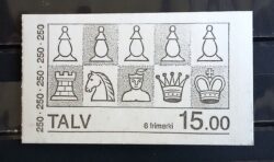 X 0143 Selo Xadrez Foroyar 1983 Caderneta