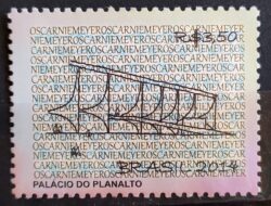 C 3397 Selo Palácio do Planalto Oscar Niemeyer Arquitetura Brasília 2014