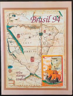 Somente a Cartela da Colecao Anual de Selos do Brasil 1994 – Sem os Selo