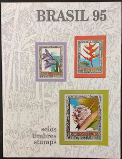 Somente a Cartela da Colecao Anual de Selos do Brasil 1995 – Sem os Selo