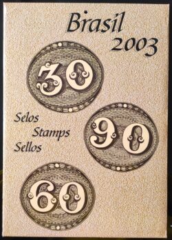 Somente a Cartela da Colecao Anual de Selos do Brasil 2003 – Sem os Selo
