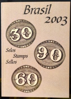 Somente a Cartela da Colecao Anual de Selos do Brasil 2003 – Sem os Selo