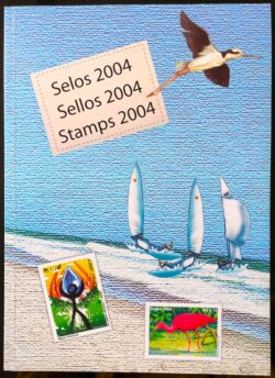 Somente a Cartela da Colecao Anual de Selos do Brasil 2004 – Sem os Selo