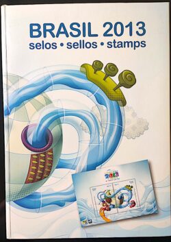 Somente a Cartela da Colecao Anual de Selos do Brasil 2013 – Sem os Selo