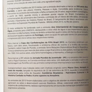 Cartela Colecao Anual de Selos 2013 – Sem Selo