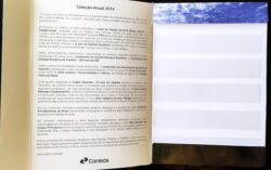 Somente a Cartela da Colecao Anual de Selos 2014 – Sem os Selos