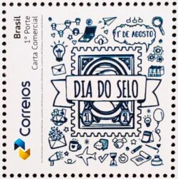 PB 163 Selo Personalizado Dia do Selo Gomado 2020