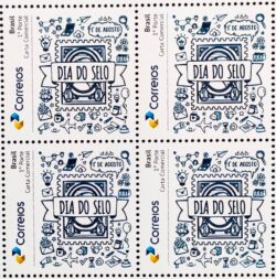 PB 163 Selo Personalizado Dia do Selo Gomado 2020 Quadra