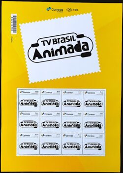 PB 76 Selo Personalizado TV Brasil Animada 2017 Folha