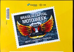 PB 84 Selo Personalizado Básico Brasília Capital Moto Week 2018 Folha Vinheta G