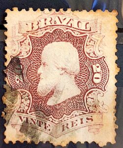Selo RHM 24 Dom Pedro II 20 Reis Ano 1866 Império 04