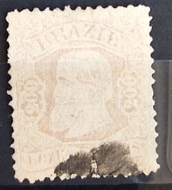 Selo RHM 57 Dom Pedro II 200 Reis Ano 1884 Império Cabeca Grande 04