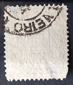 Selo RHM 64 Cifra 100 Reis Ano 1885 Império 02