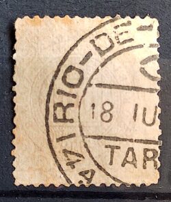 Selo RHM 64 Cifra 100 Reis Ano 1885 Império 05