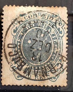 Selo RHM 71f Cruzeiros 50 Reis Ano 1890 Republica 02