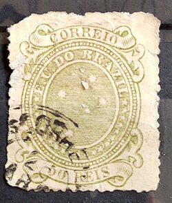 Selo RHM 71g Cruzeiros 50 Reis Ano 1890 Republica 01