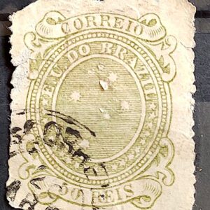 Selo RHM 71g Cruzeiros 50 Reis Ano 1890 Republica 01