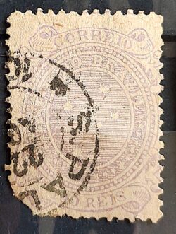 Selo RHM 72 Cruzeiros 100 Reis Ano 1890 Republica 03