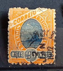 Selo RHM 82A 20 Reis Ano 1894 Madrugada Republicana – Denteacao 13 – 01