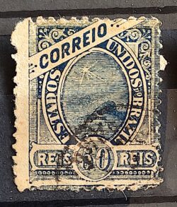 Selo RHM 83 50 Reis Ano 1894 Madrugada Republicana – Denteacao 11,5 – 01