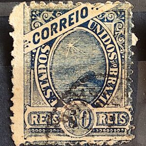 Selo RHM 83 50 Reis Ano 1894 Madrugada Republicana – Denteacao 11,5 – 01