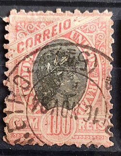 Selo RHM 84 100 Reis Ano 1894 Republica (Denteacao 11,25) 02