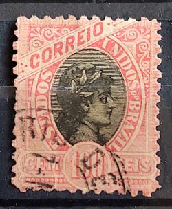 Selo RHM 84 100 Reis Ano 1894 Republica (Denteacao 11,5) 01