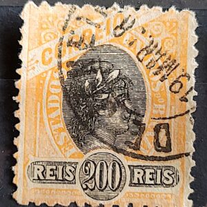Selo RHM 85 200 Reis Ano 1894 Republica (Denteacao 11,5) 02