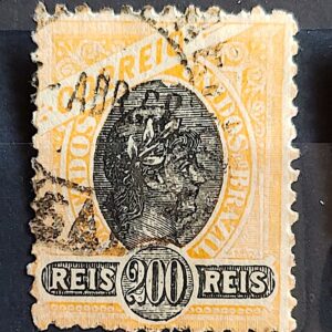 Selo RHM 85 200 Reis Ano 1894 Republica (Denteacao 11,5) 03