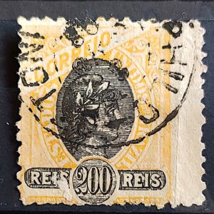 Selo RHM 85 200 Reis Ano 1894 Republica – Denteacao 11,5 – 05