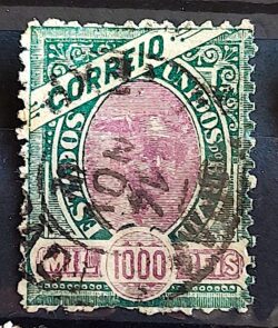 Selo RHM 89 1000 Reis Ano 1894 Comércio (Denteacao 11,5) 04