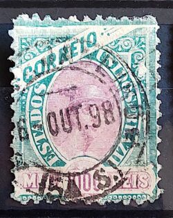 Selo RHM 89 1000 Reis Ano 1894 Comércio (Denteacao 11,5) 05